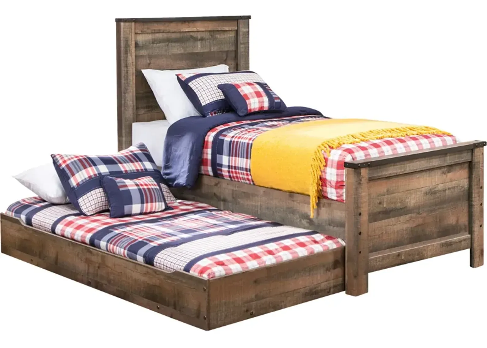 Trinell Panel Bed with Twin Trundle