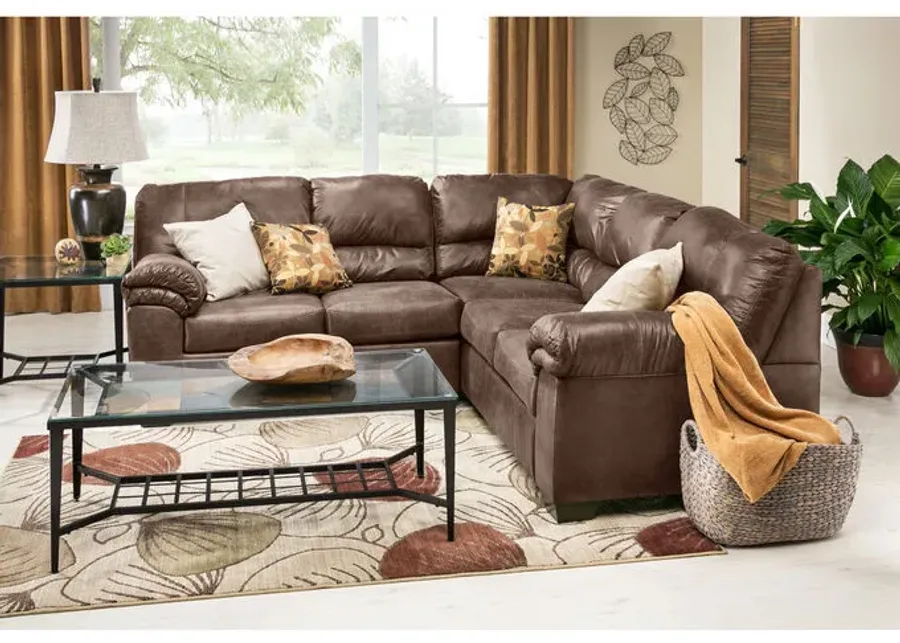 Redmond 2 Piece Coffee Sectional Sofa