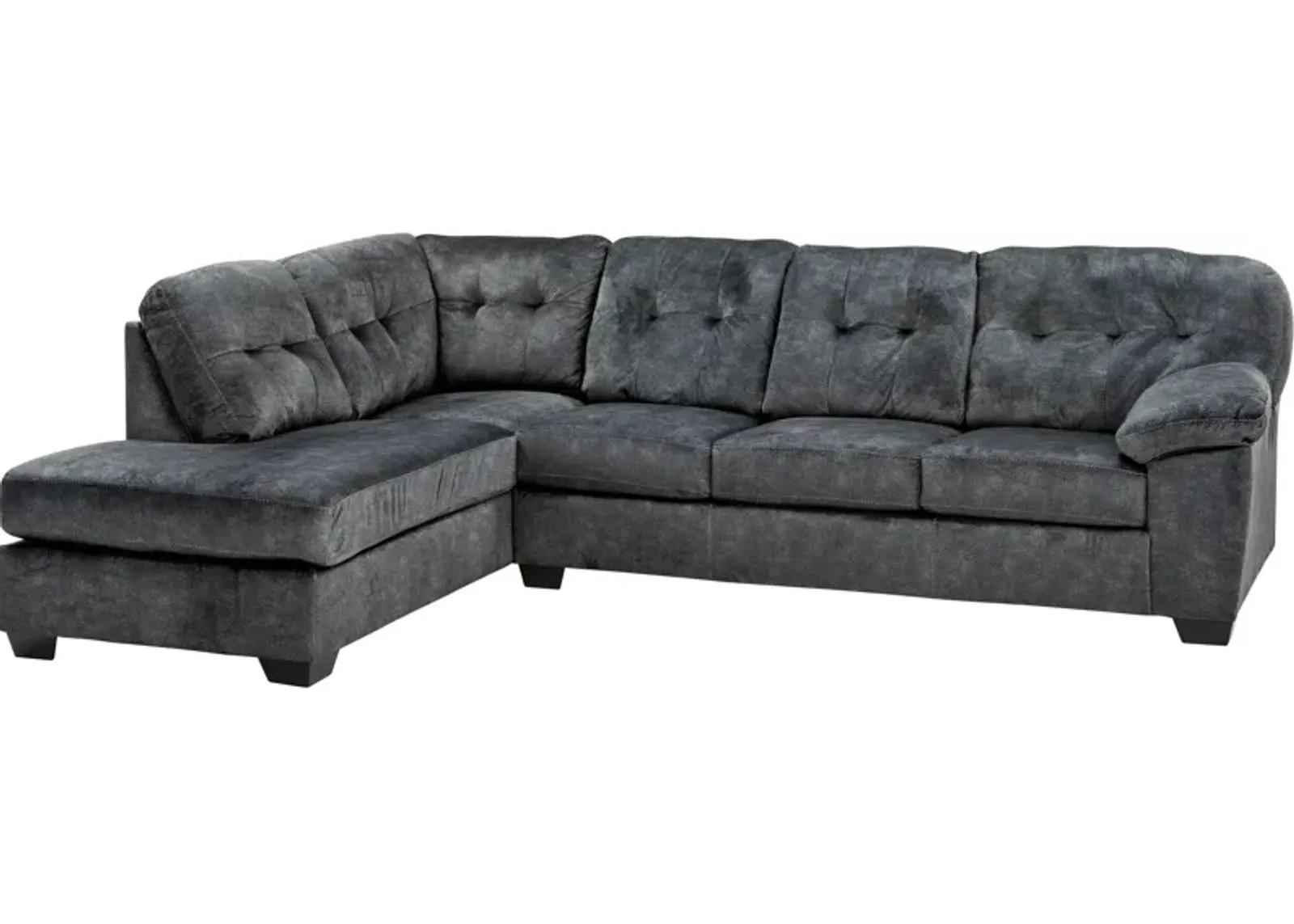 Ashley Furniture | Bellows Left Chaise Sectional | Gray