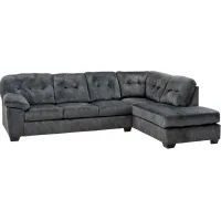 Bellows Gray Right Chaise Sectional Sofa