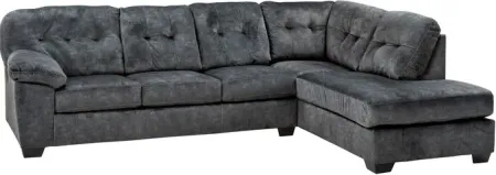 Bellows Gray Right Chaise Sectional Sofa