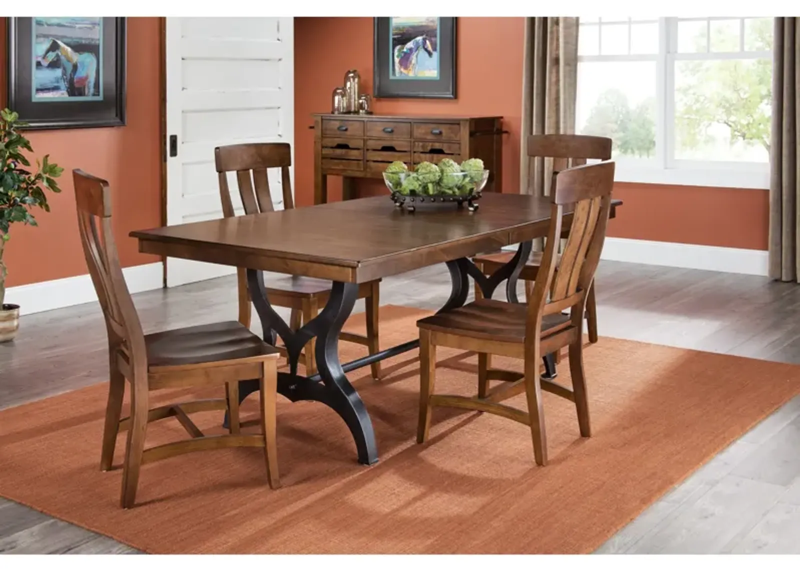 | District 5 Piece Dining Set | Copper