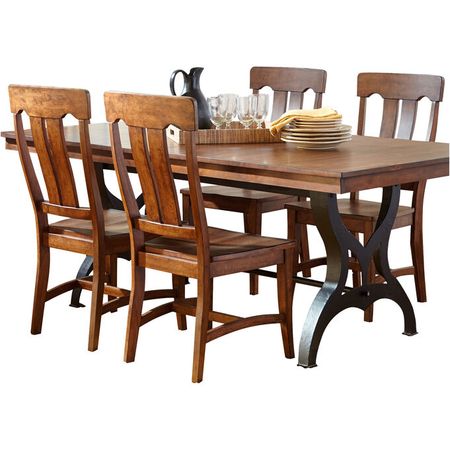 District Copper 5 Piece Counter Dining Set