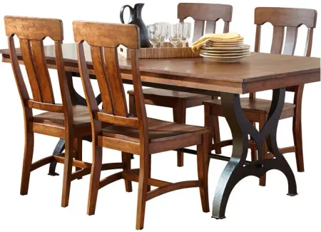 District Copper 5 Piece Counter Dining Set