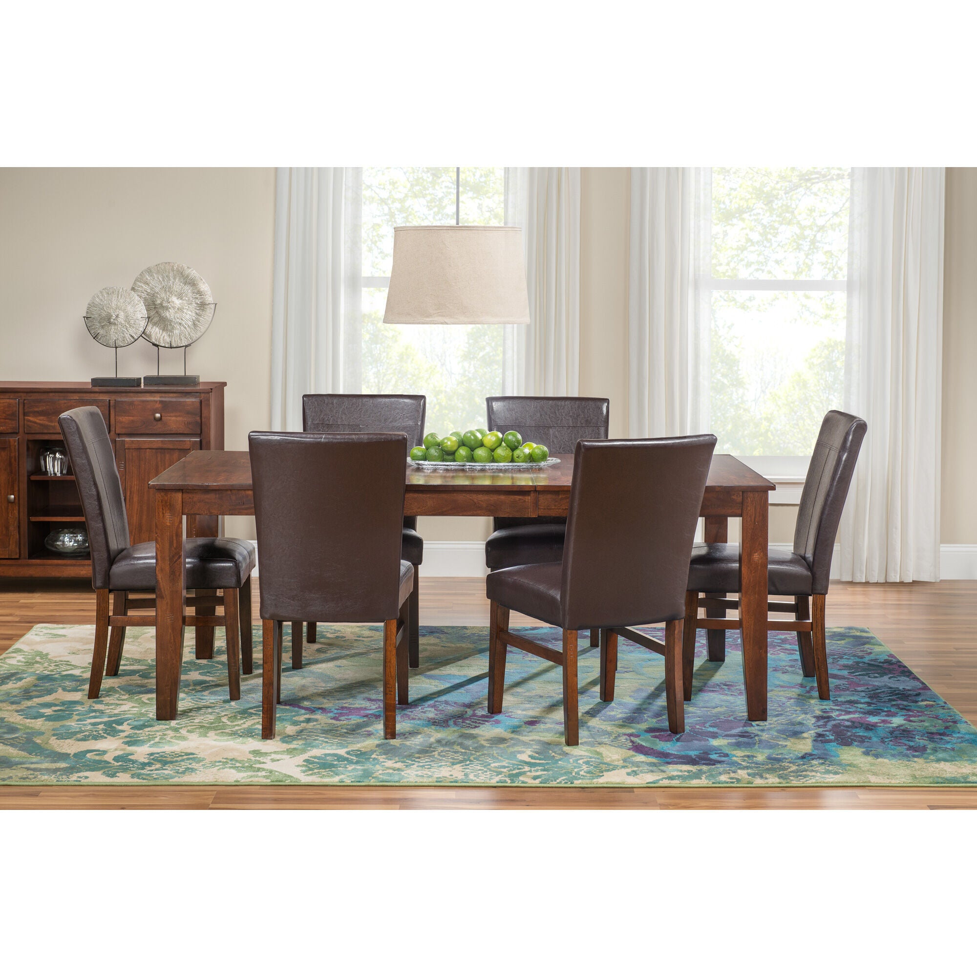 Intercon | Kona 5 Piece Parsons Dining Set | Raisin