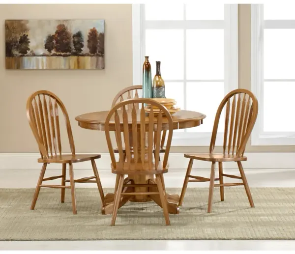 Intercon Jefferson 5 Piece Arrow Back Drop Leaf Set