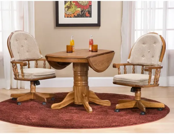 Intercon Jefferson 3 Piece Curved Tilt Drop Leaf Set