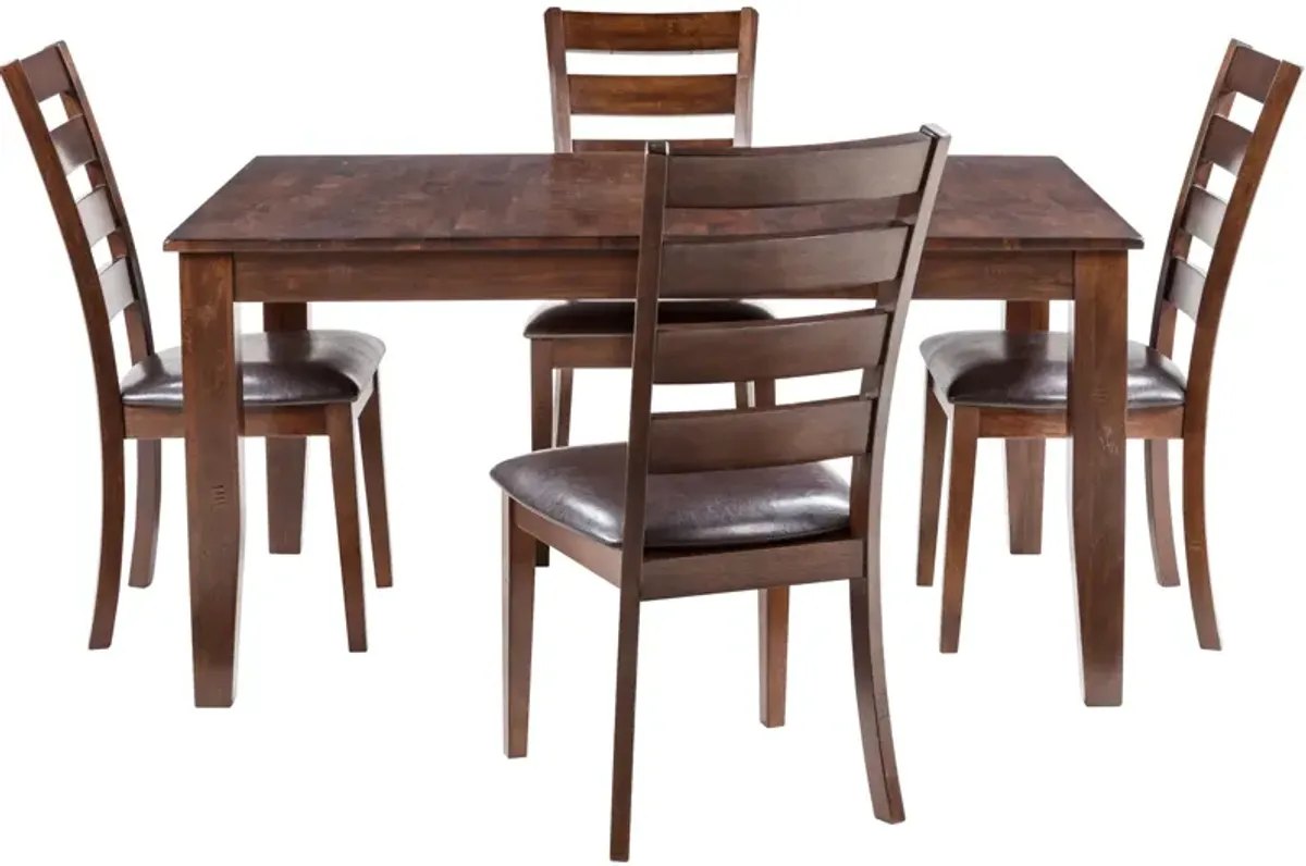 Kona 5 Piece Ladder Back Dining Set