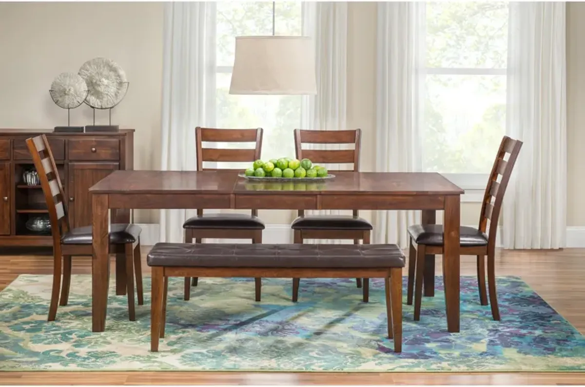 Intercon Kona 5 Piece Ladder Back Dining Set