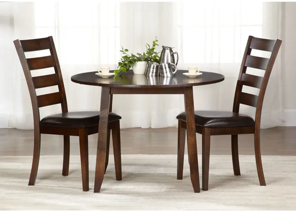 | Kona 3 Piece Drop Leaf Dining Set | Raisin