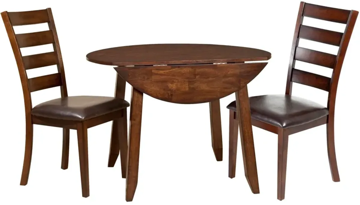 | Kona 3 Piece Drop Leaf Dining Set | Raisin