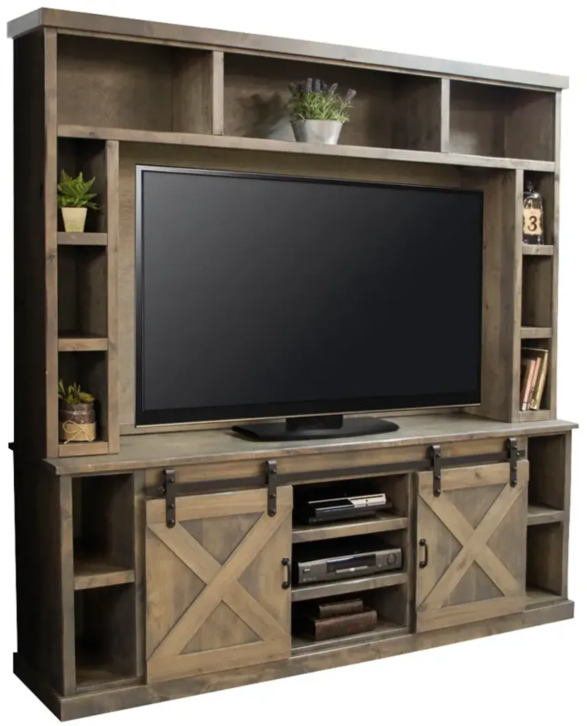 Legends Furniture Farmhouse 85 Inch Console and Hutch