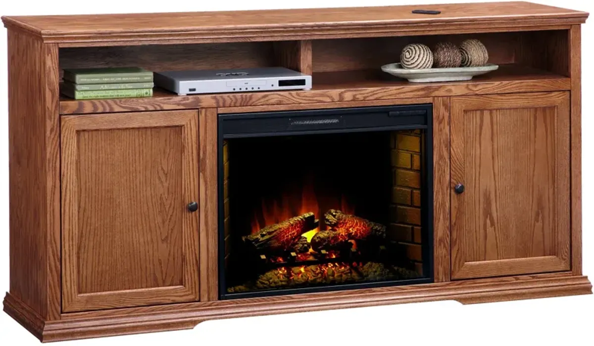 Chambers 72 Inch High boy Fireplace Console