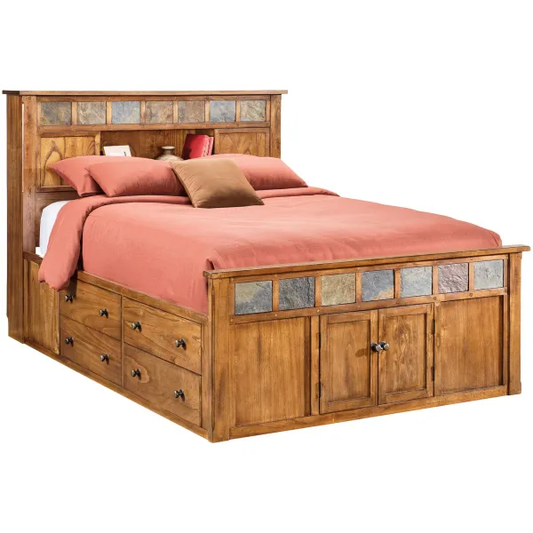 Sunny Designs Sante Fe Bookcase Captains Bed