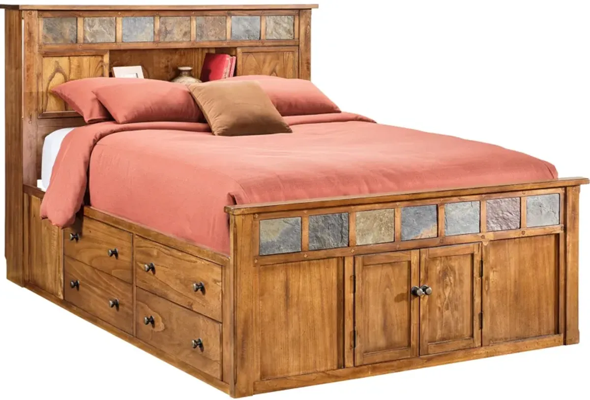 Sante Fe Bookcase Captains Bed