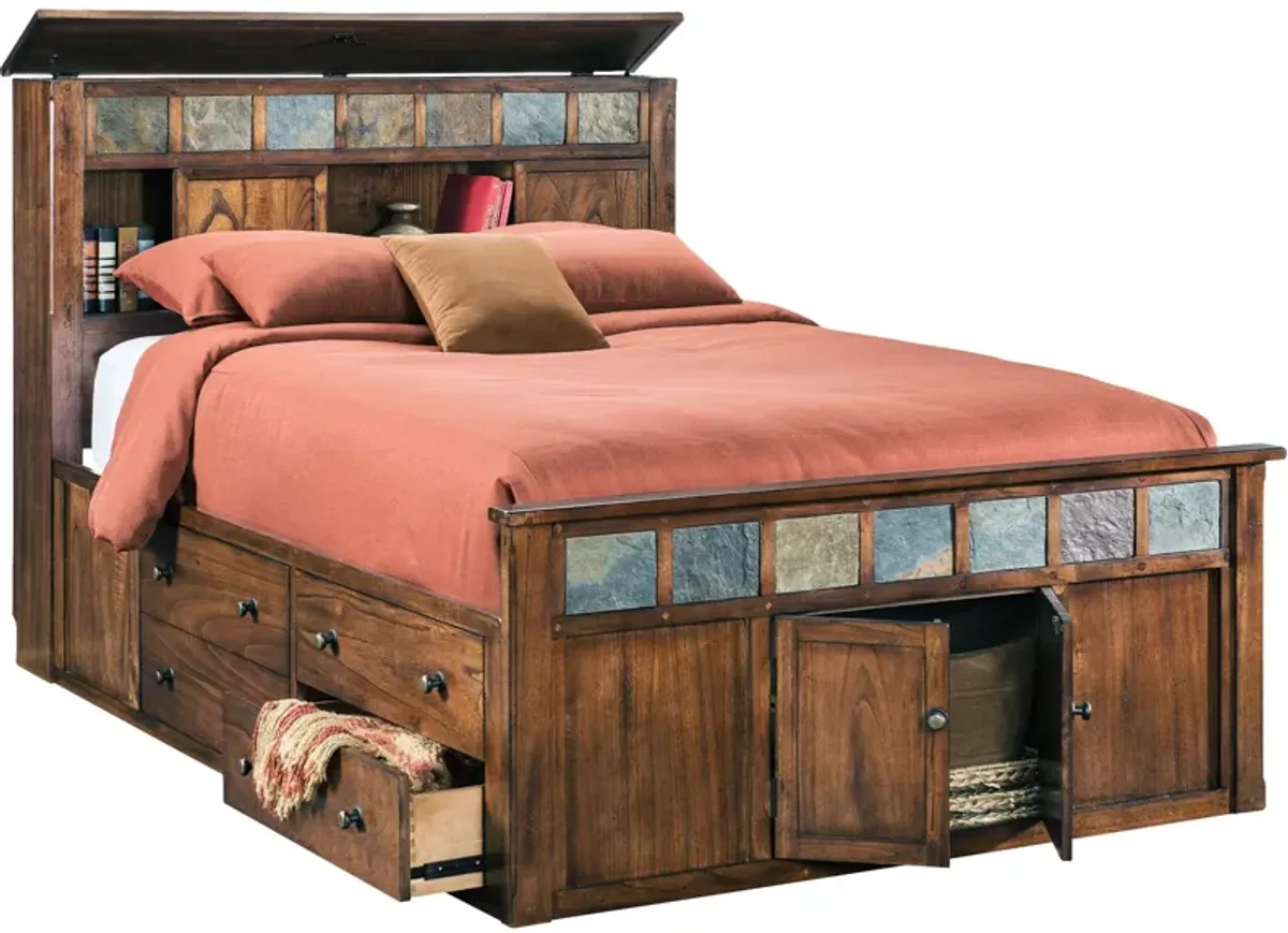 Sante Fe Bookcase Captains Bed