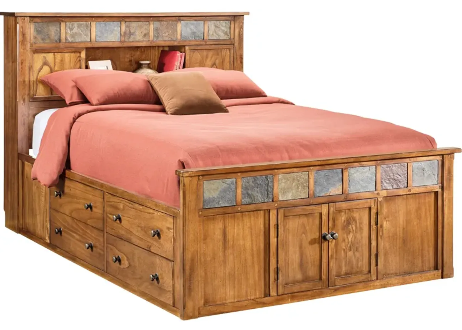 Sante Fe Bookcase Captains Bed