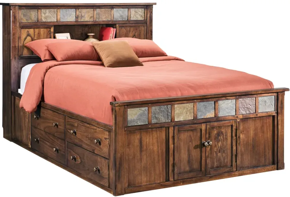 Sante Fe Bookcase Captains Bed