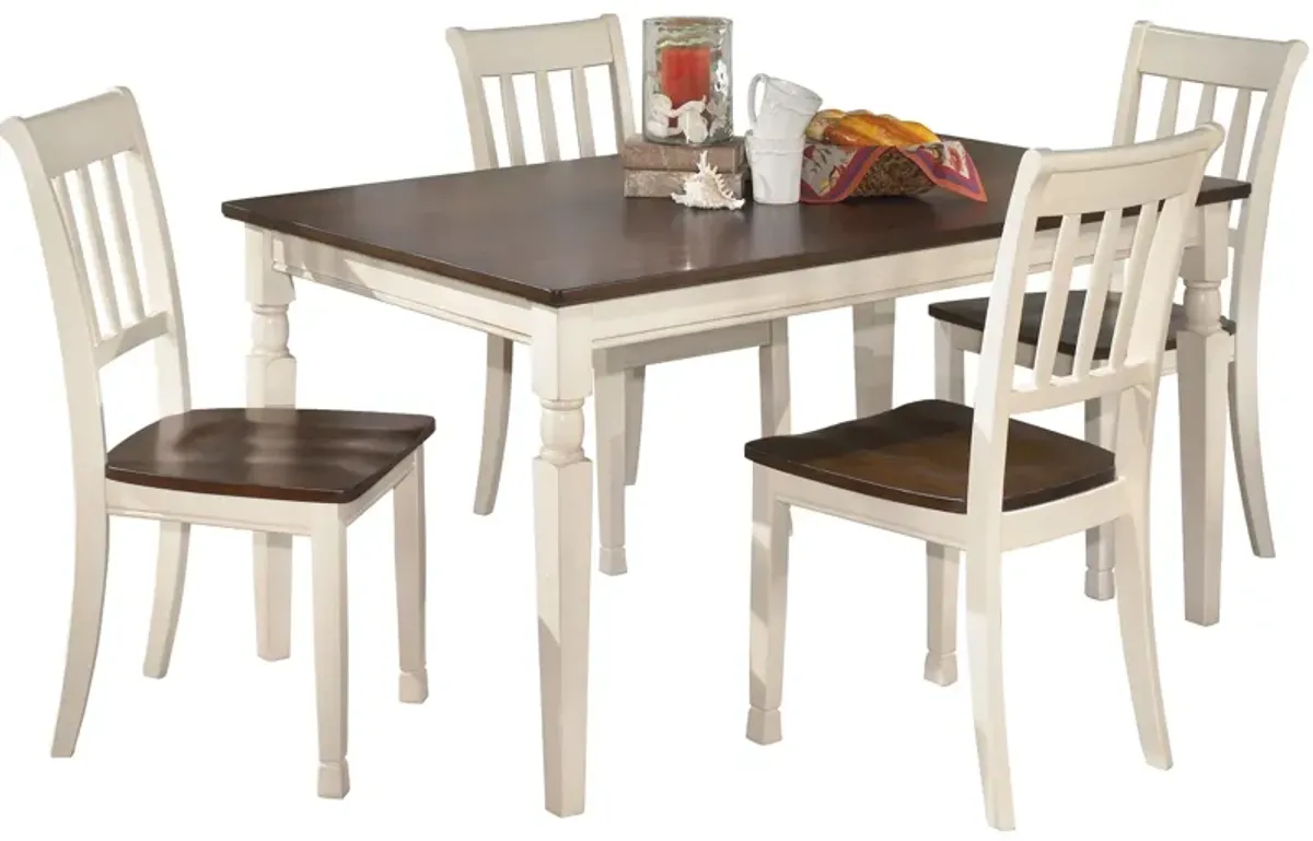 Ashley Furniture | Grantsburg 5 Piece Dining Set | Cottage White