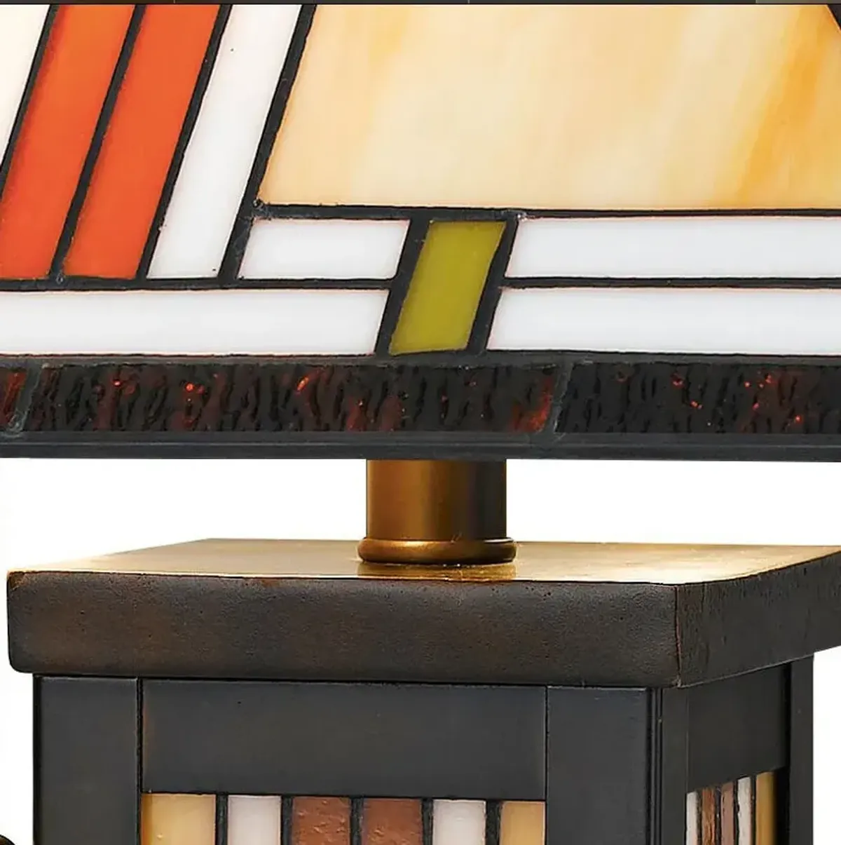 Cal Lighting Tiffany Brown Table Lamp