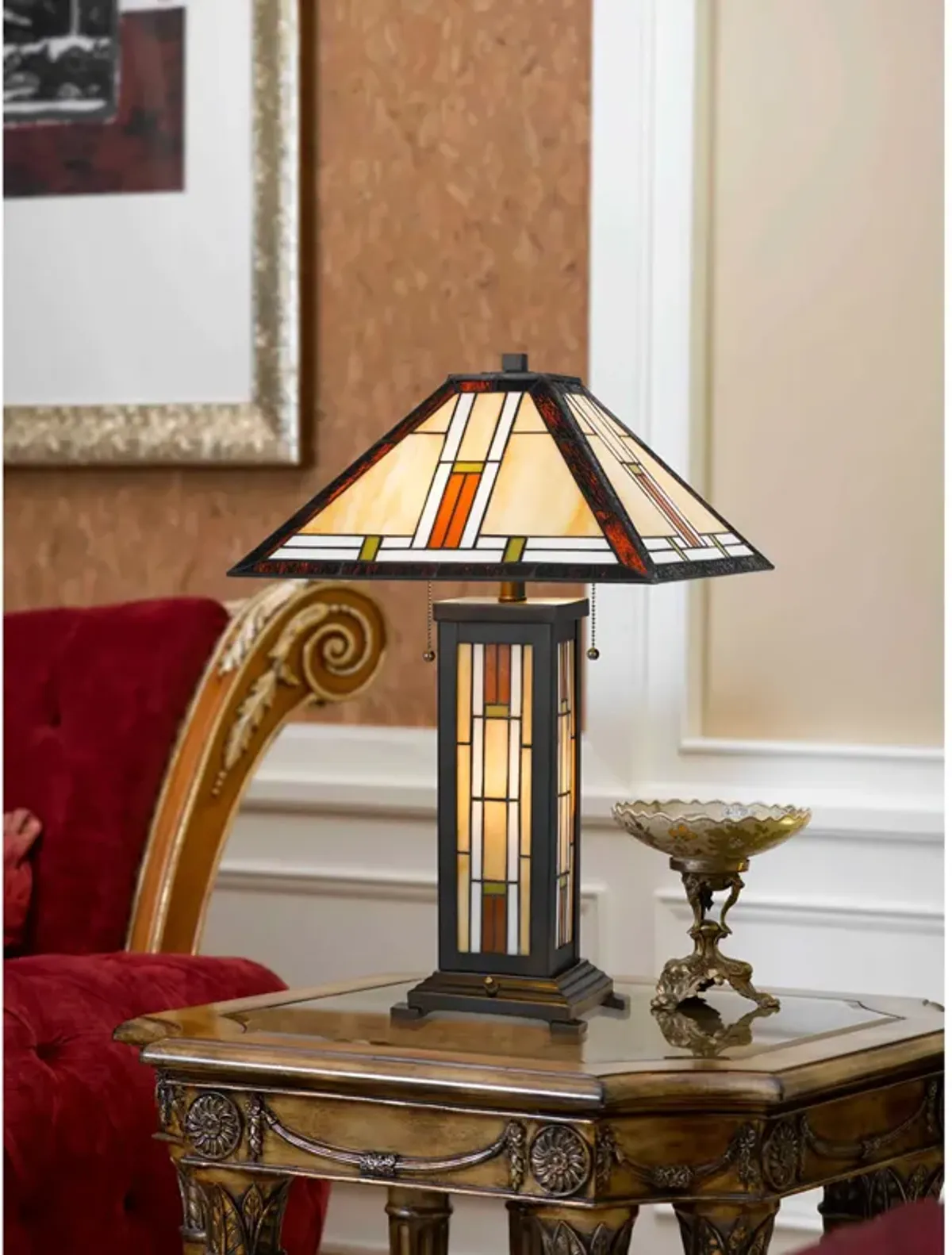 Tiffany Brown Table Lamp