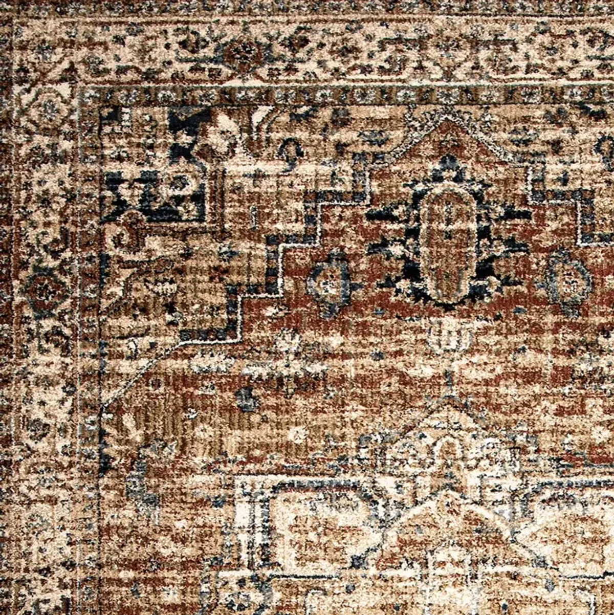 Aria Heriz Medallion Rust Rug