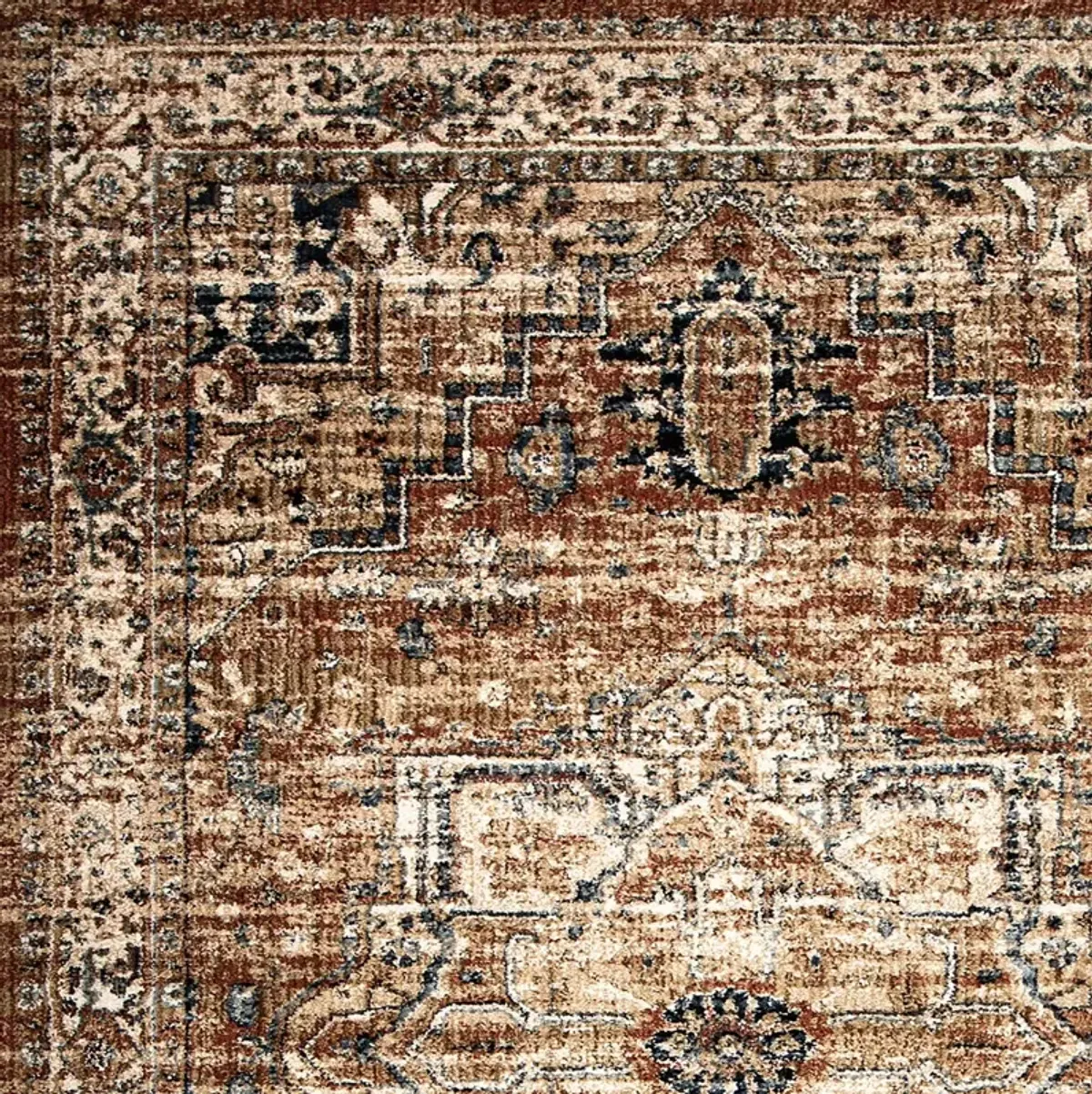 Aria Heriz Medallion Rust Rug