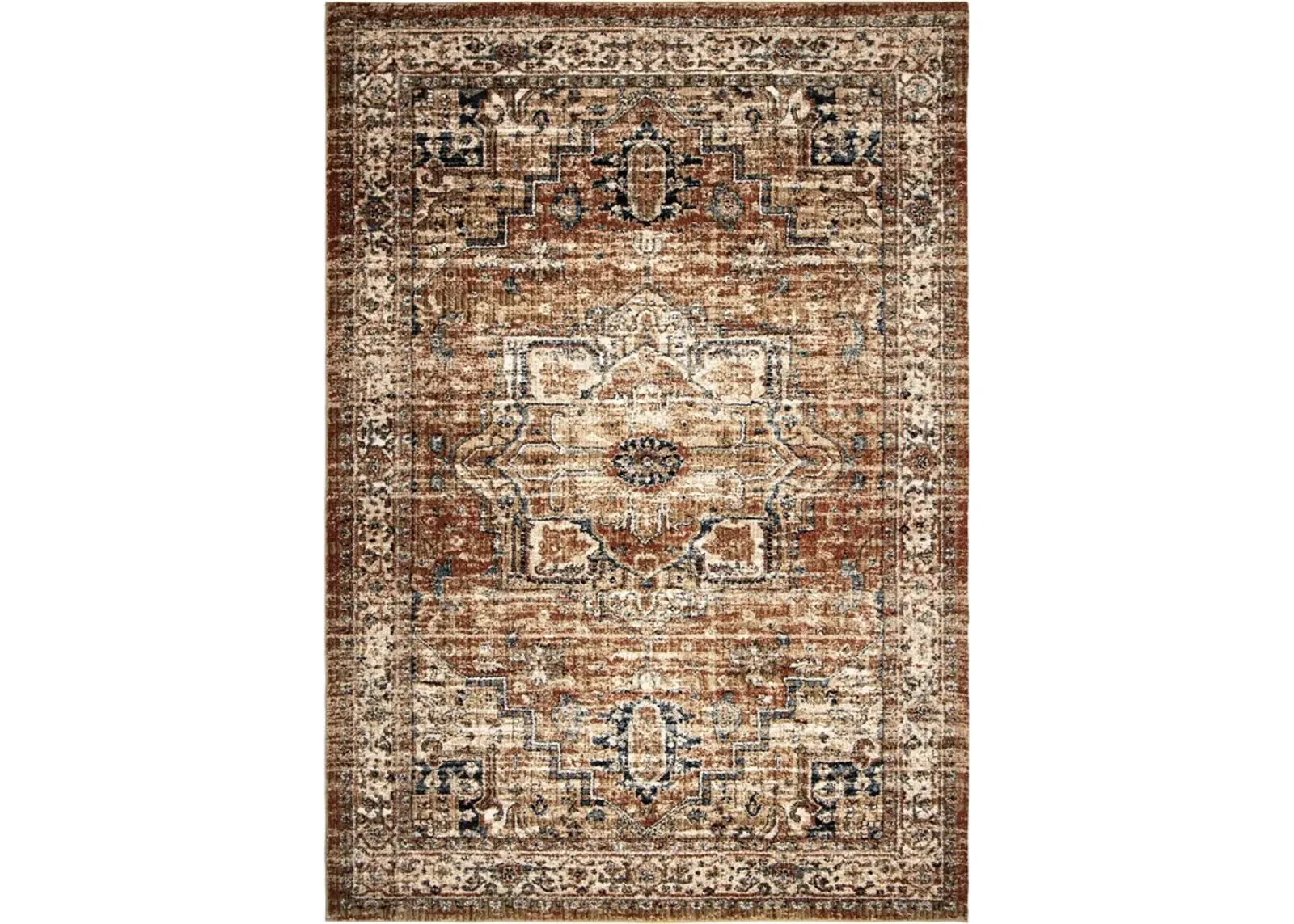 Aria Heriz Medallion Rust Rug