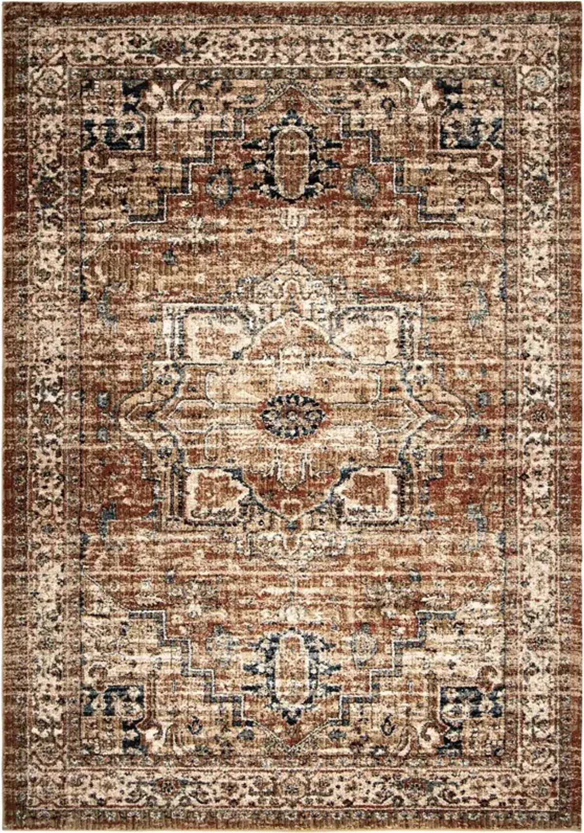 Aria Heriz Medallion Rust Rug