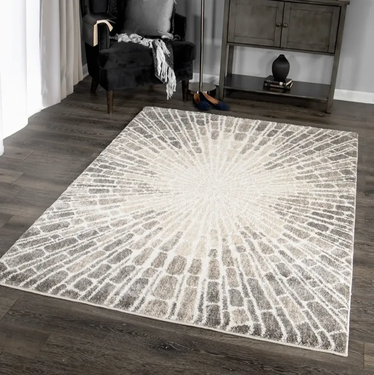 Mystical Starburst Natural Rug