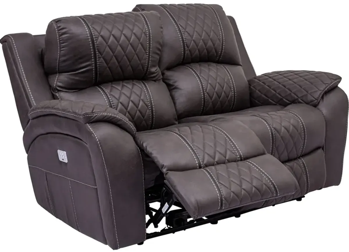 Starling Power Plus Storage Console Loveseat