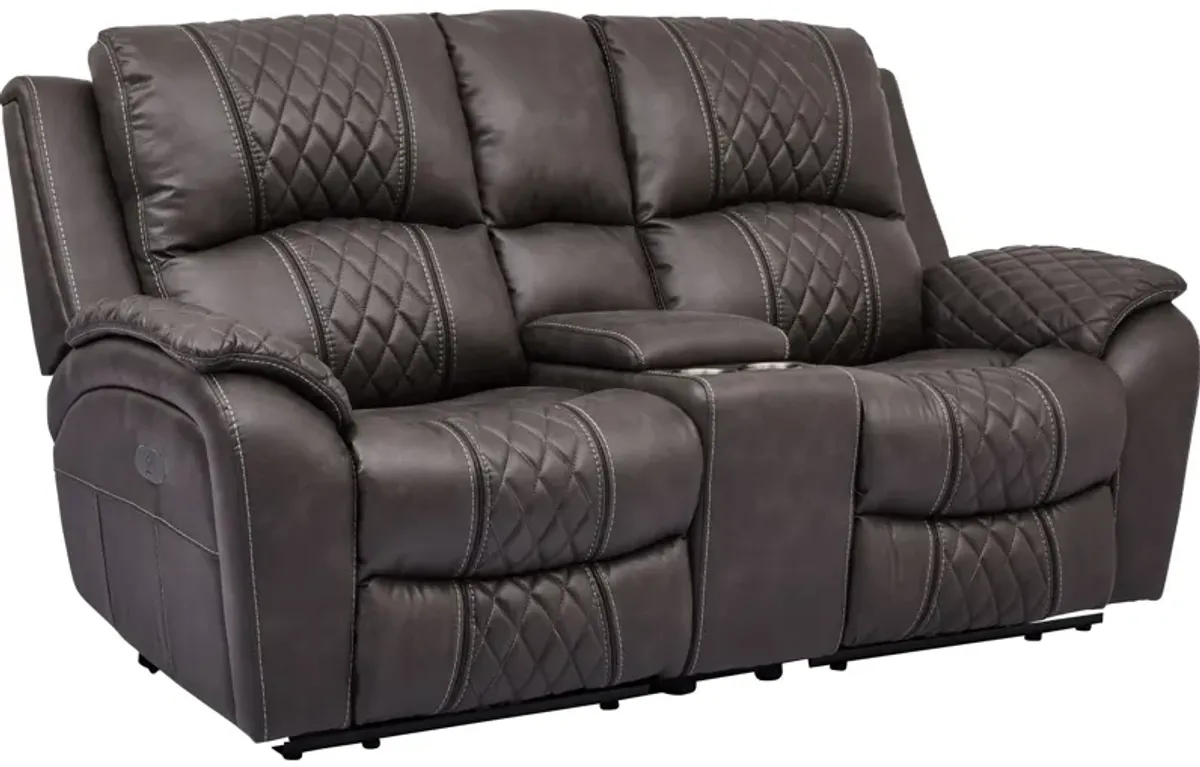 Starling Power Plus Storage Console Loveseat