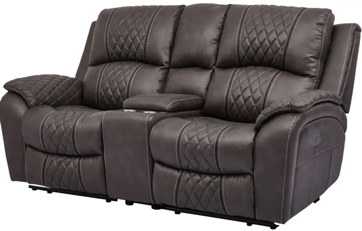 Starling Power Plus Storage Console Loveseat