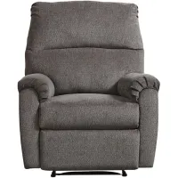 Nerviano Gray Wall Hugging Recliner Chair