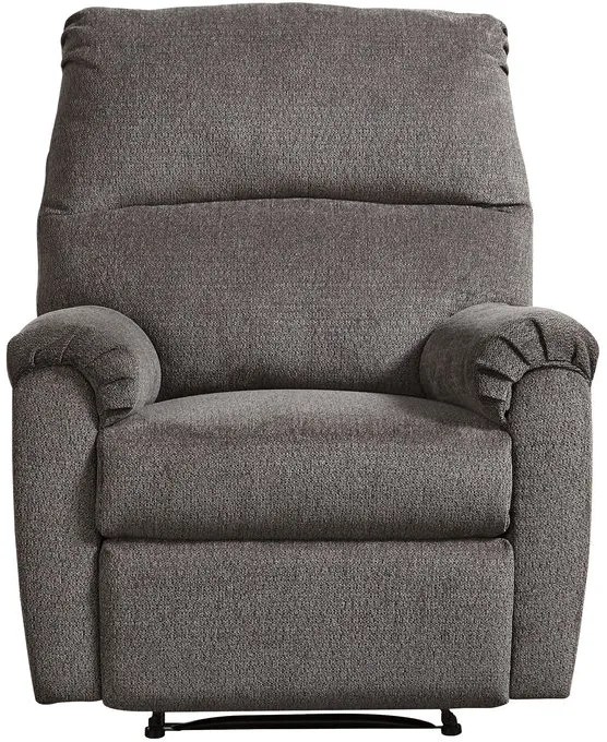 Nerviano Gray Wall Hugging Recliner Chair