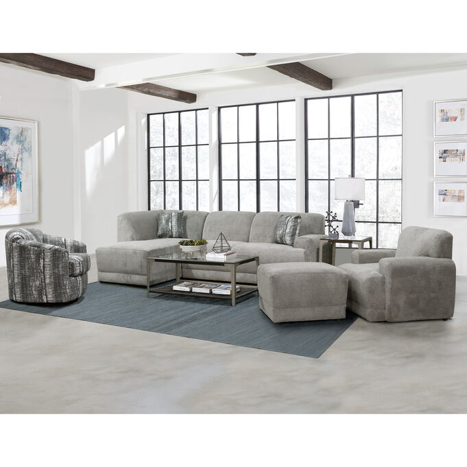 Delvin Gray 2 Piece Left Chaise Sofa