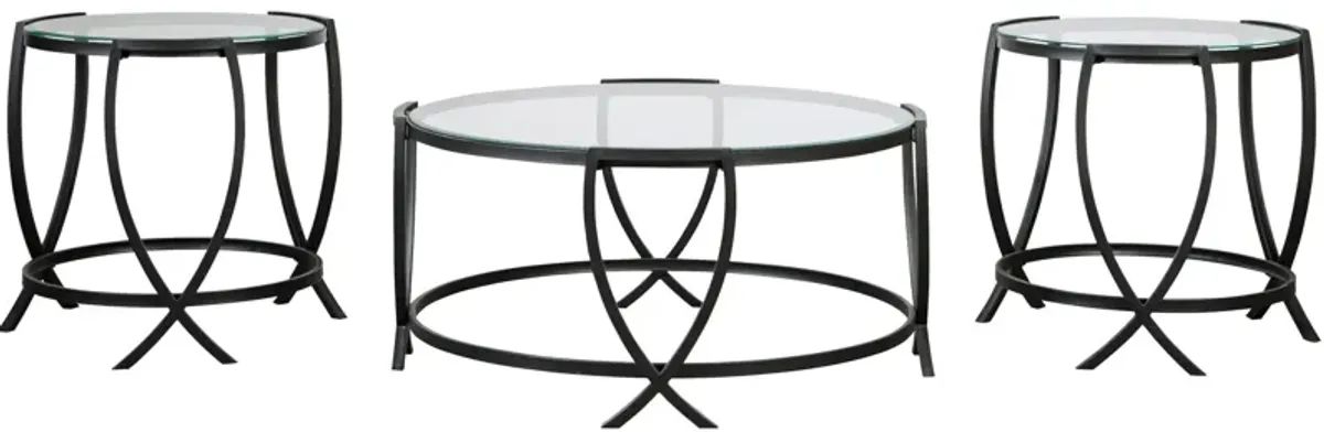 Ashley Furniture | Tarrin Set of 3 Coffee Tables | Black