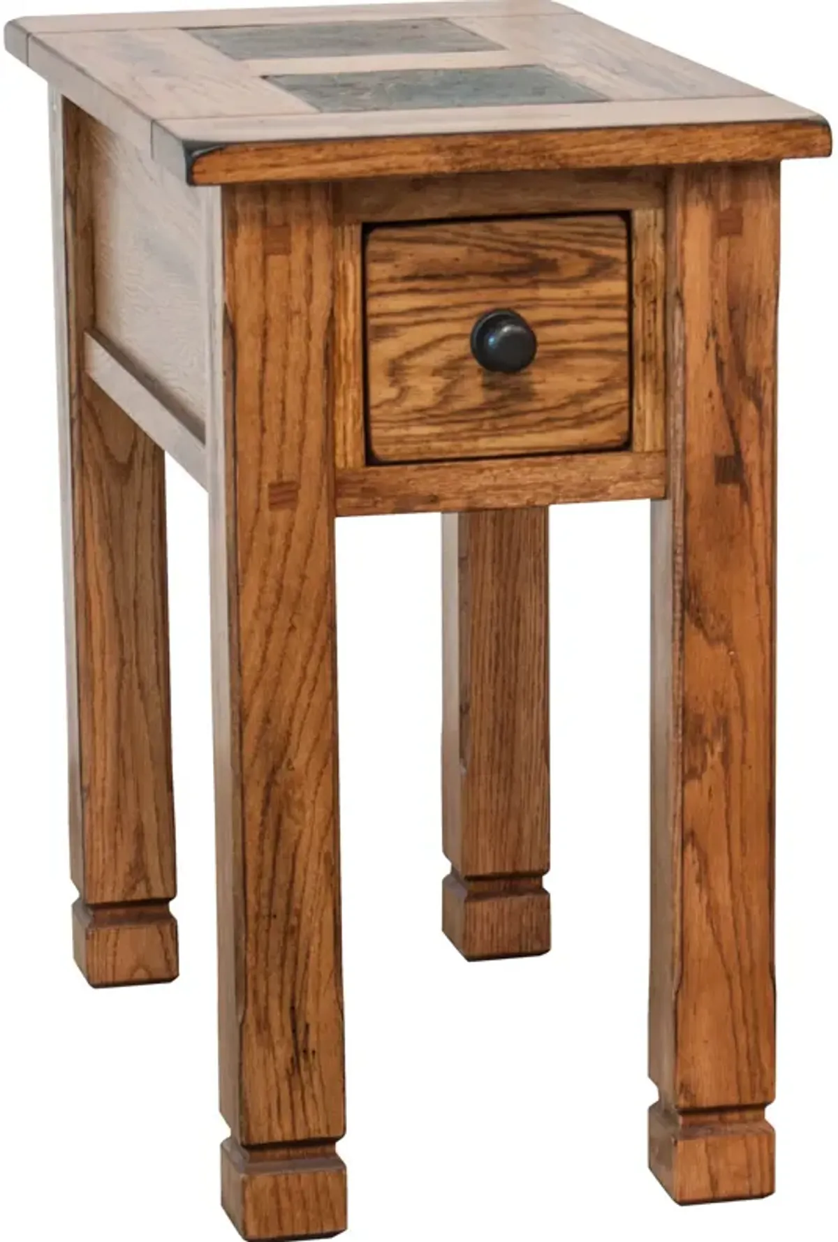 | Sedona Chairside Table | Rustic Oak