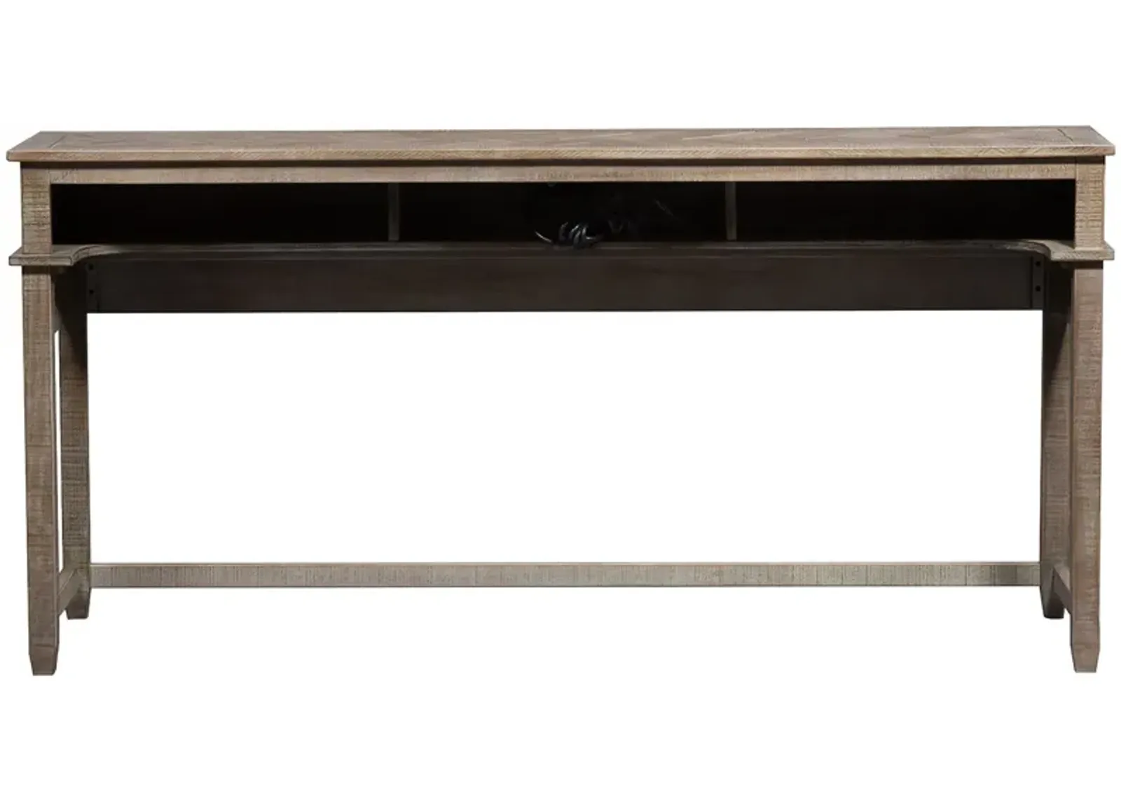 | Parkland Falls Console Bar Table | Weathered Taupe