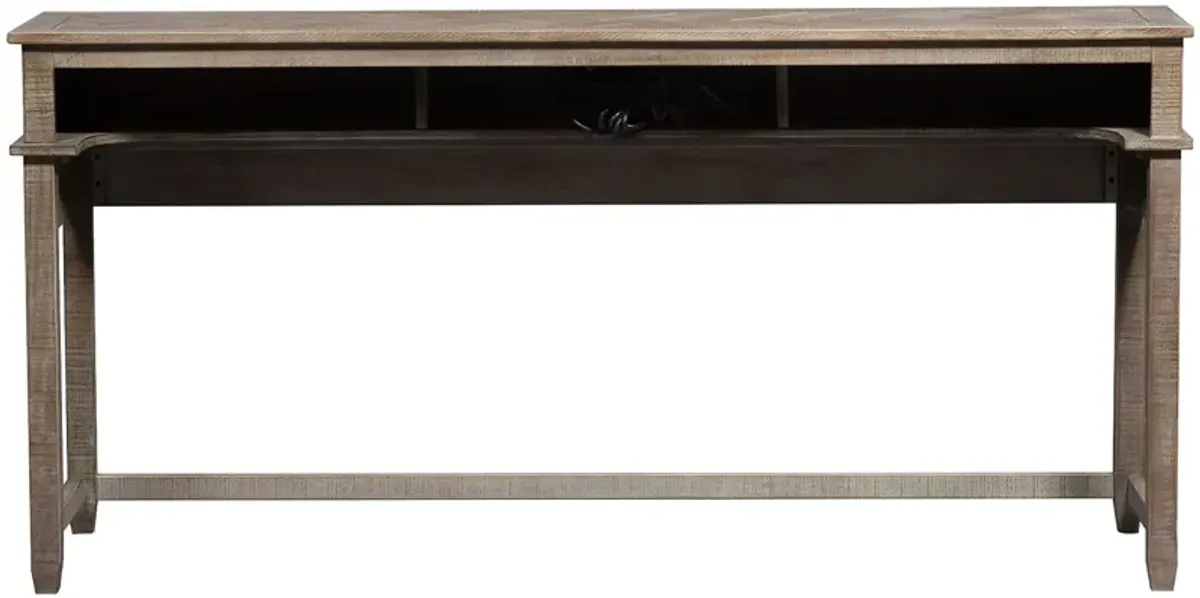 | Parkland Falls Console Bar Table | Weathered Taupe