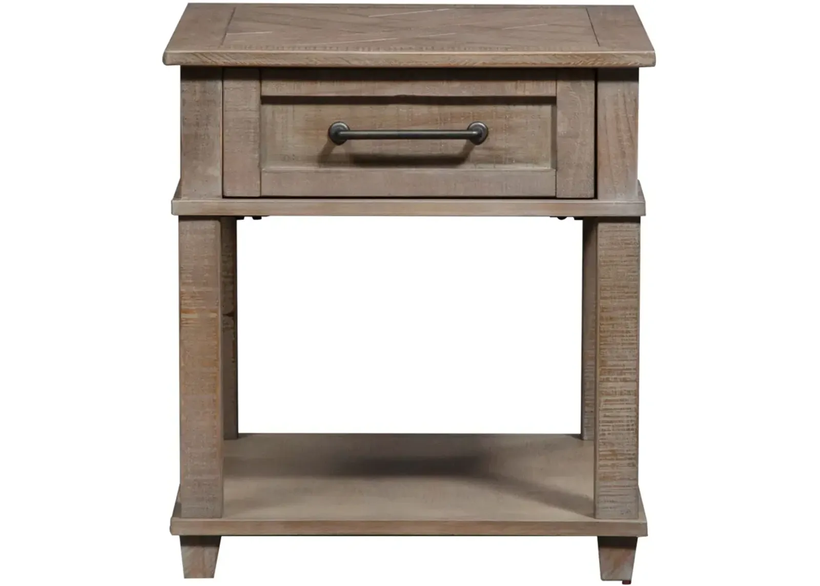 | Parkland Falls End Table | Weathered Taupe