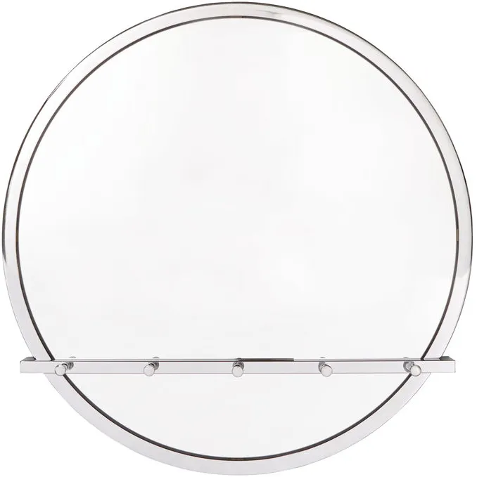 Rambler Round Chrome Wall Mirror