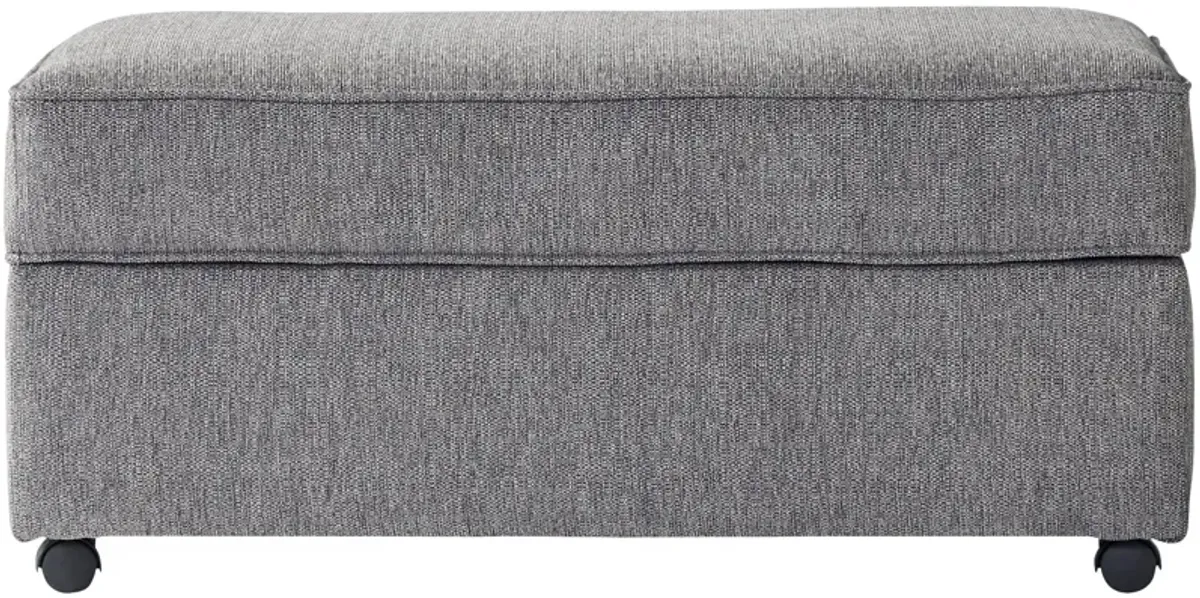 | Lauren Storage Ottoman | Crimson