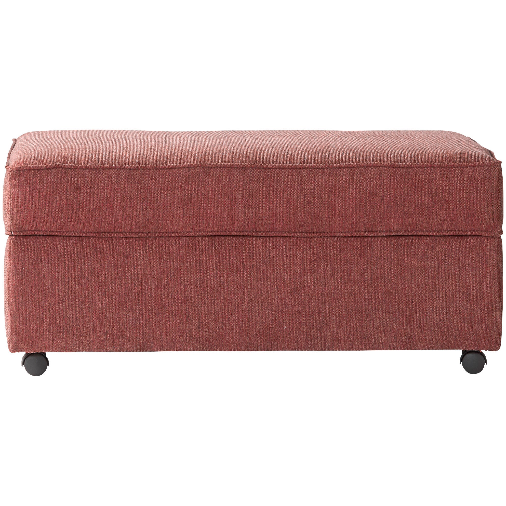 Hughes Furniture | Lauren Storage Ottoman | Crimson