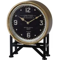 Shyam Brass Table Clock