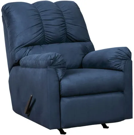 Marcy Blue Rocker Recliner Chair