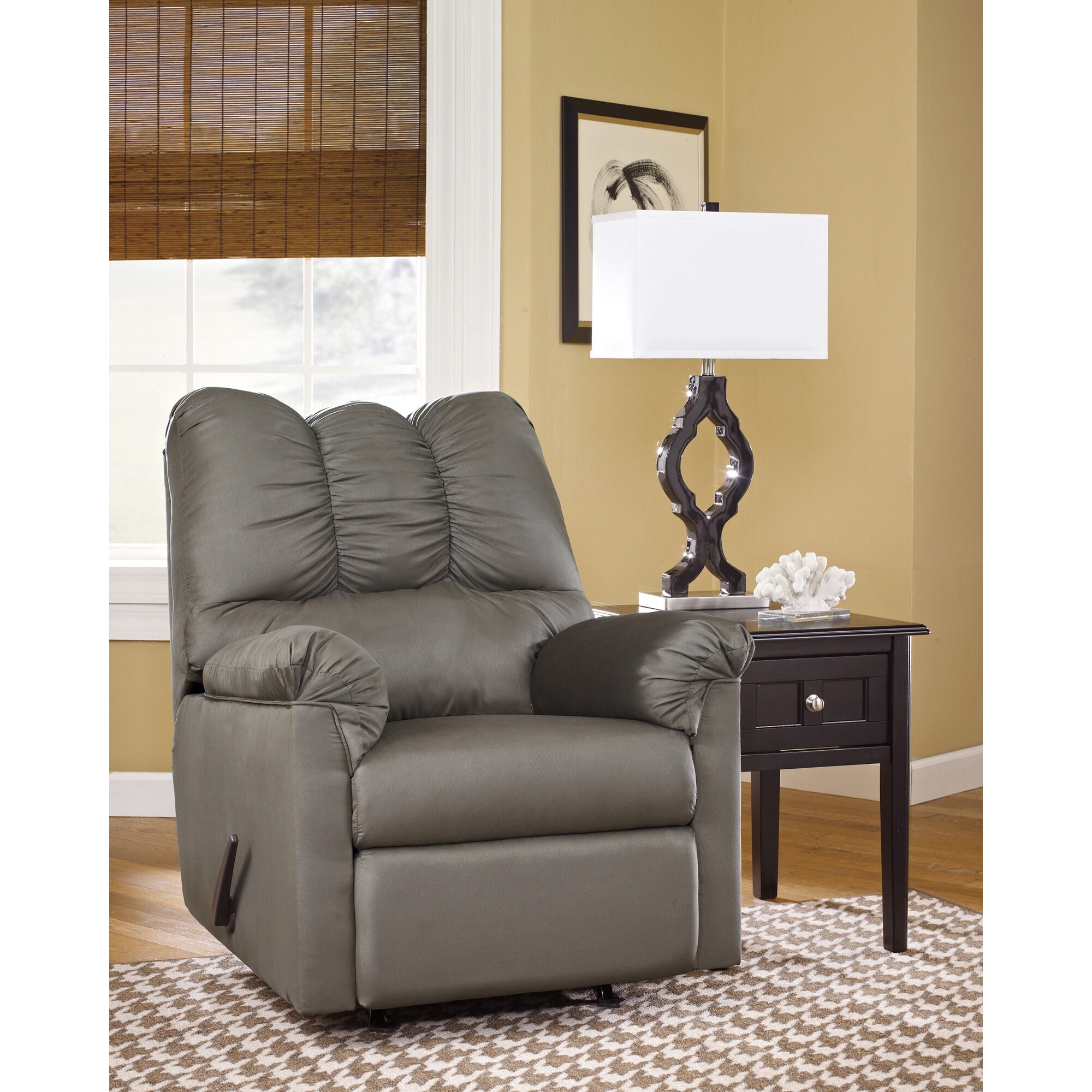 Ashley Furniture | Marcy Rocker Recliner Chair | Cobblestone