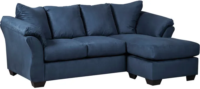 Marcy Blue Chaise Sofa