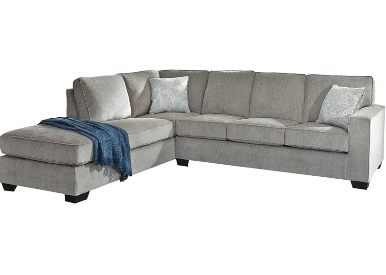 Ashley Furniture | Riles Left Chaise Sectional | Alloy