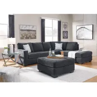 Riles Slate Right Chaise Sectional Sofa